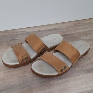 Sorel Torpeda Slide Tan Sandals